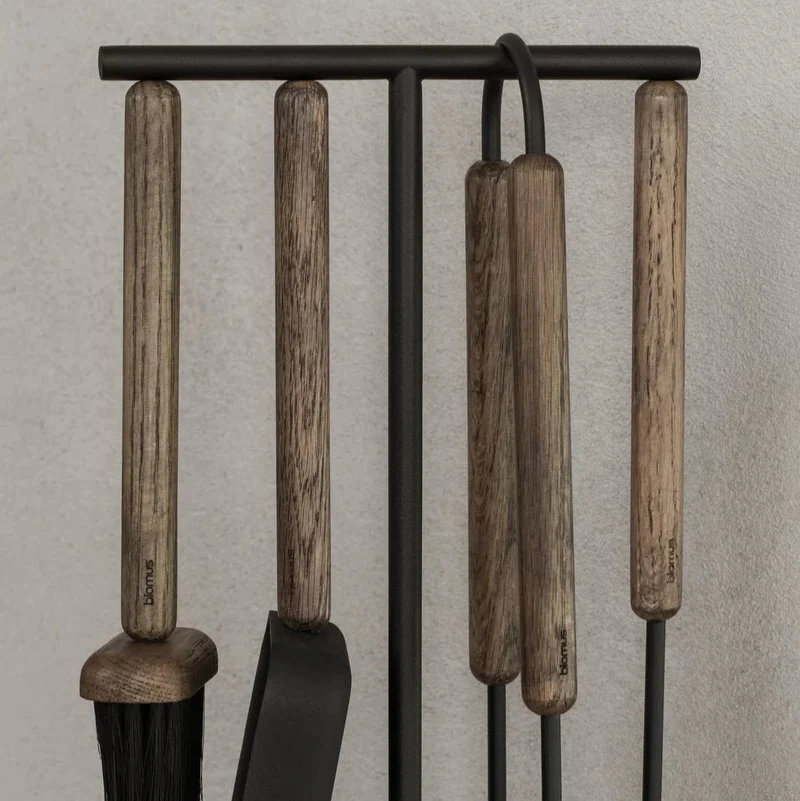ASHI Kaminbesteck Brown Oak - blomus