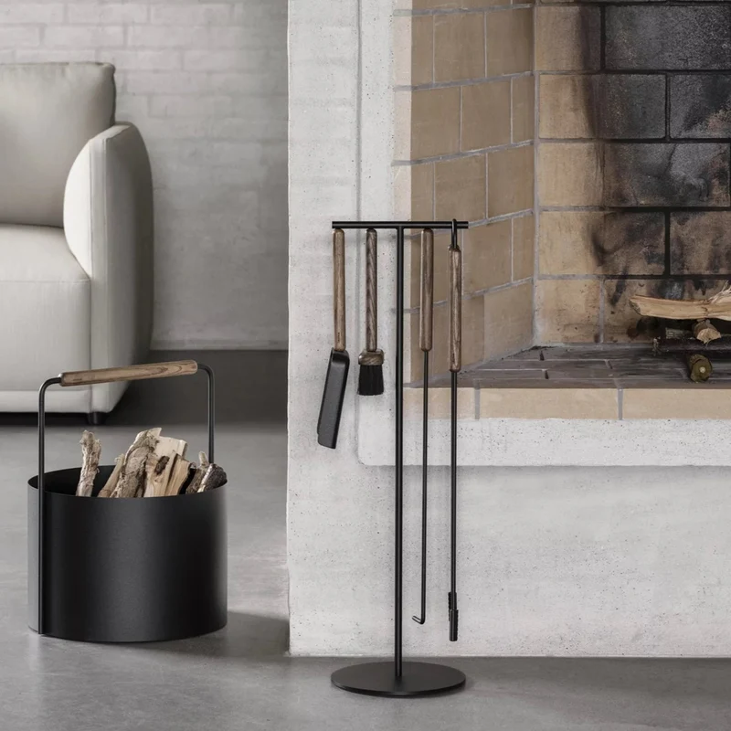 ASHI Kaminbesteck Brown Oak - blomus