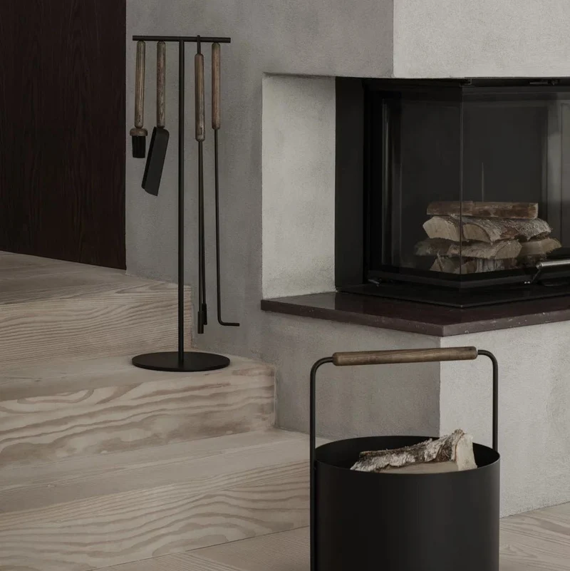 ASHI Kaminbesteck Brown Oak - blomus