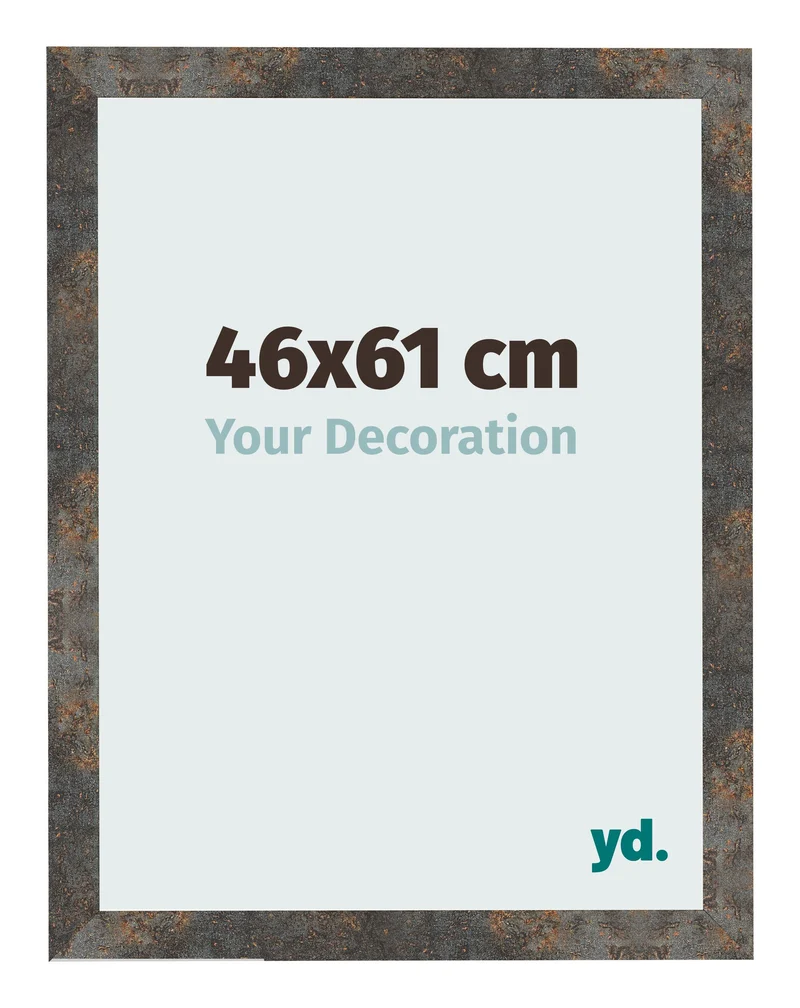 Bilderrahmen 46x61 cm - Oxidiertes Metall - MDF - Bologna