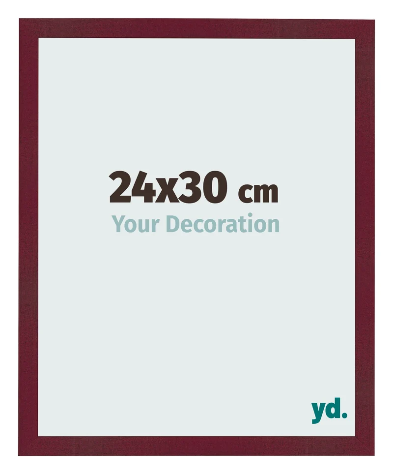 Bilderrahmen 24x30 cm - Weinrot Gewischt - MDF - Bologna