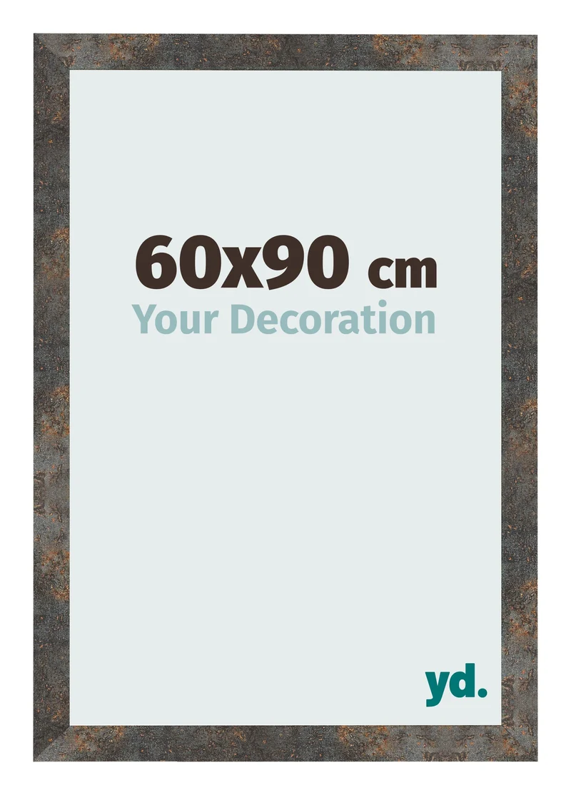 Bilderrahmen 60x90 cm - Oxidiertes Metall - MDF - Bologna
