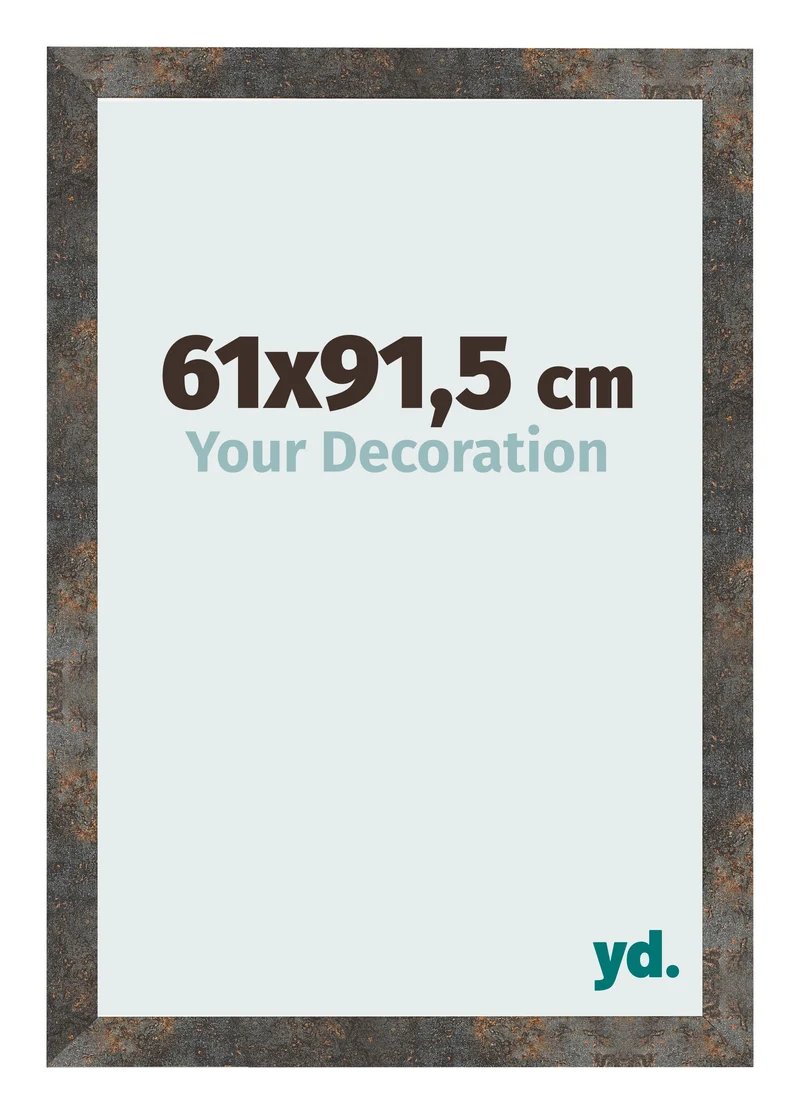 Bilderrahmen 61x91,5 cm - Oxidiertes Metall - MDF - Bologna