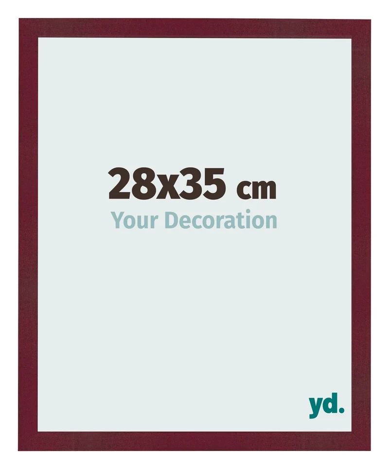 Bilderrahmen 28x35 cm - Weinrot Gewischt - MDF - Bologna