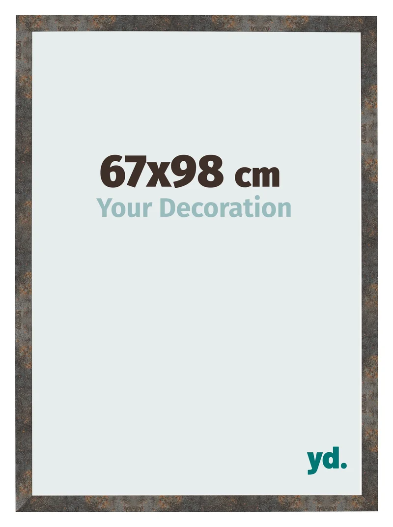 Bilderrahmen 67x98 cm - Oxidiertes Metall - MDF - Bologna