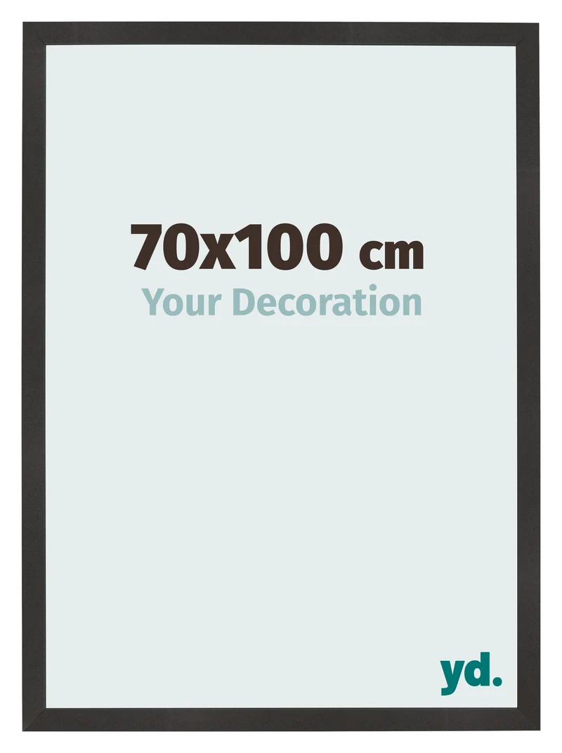 Bilderrahmen 70x100 cm - Schwarz Matt - MDF - Bologna