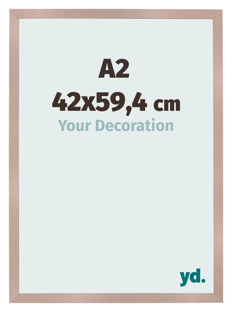 Bilderrahmen A2 - 42x59,4 cm - Altrosa - MDF - Bologna