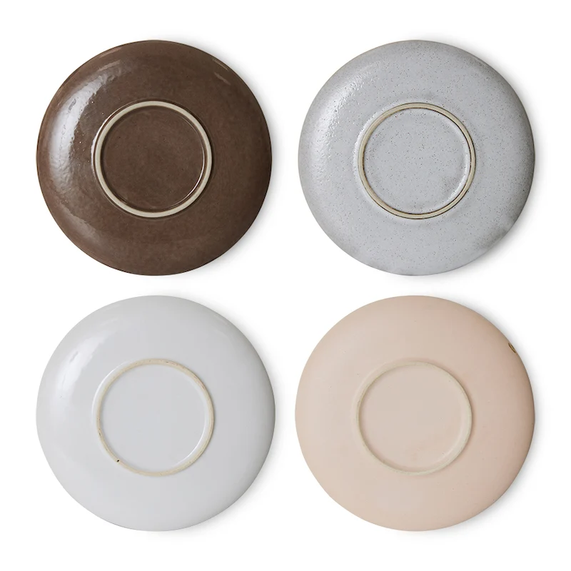 4er Set Untertassen Big Sur 70s Ceramics - HKliving