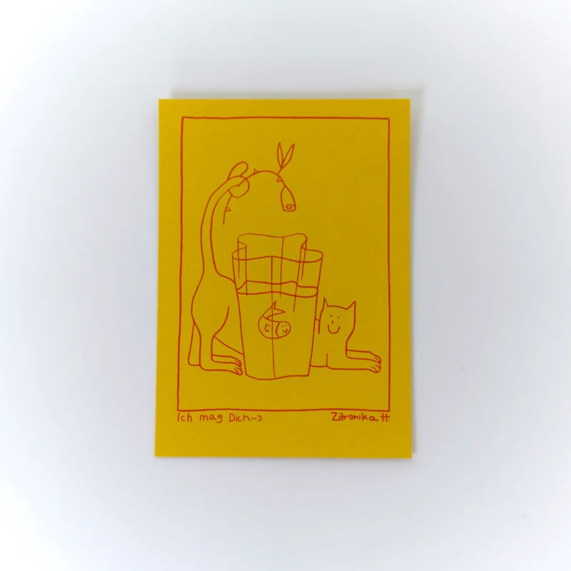 Postkarte - DesignWe.Love x Zitronika
