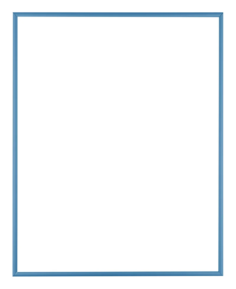 Bilderrahmen 56x71 cm - Stahl Blau - Aluminium - Kent