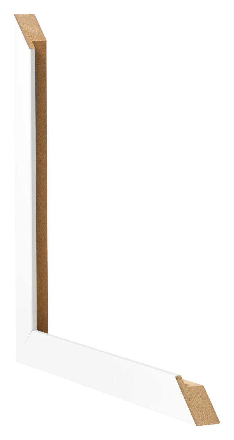 Bilderrahmen 30x60 cm - Weiß Matt - MDF - Bologna