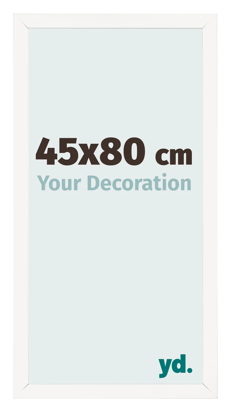 Bilderrahmen 45x80 cm - Weiß Hochglanz - MDF - Bologna