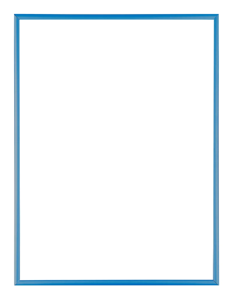 Bilderrahmen 45x60 cm - Stahl Blau - Aluminium - Kent