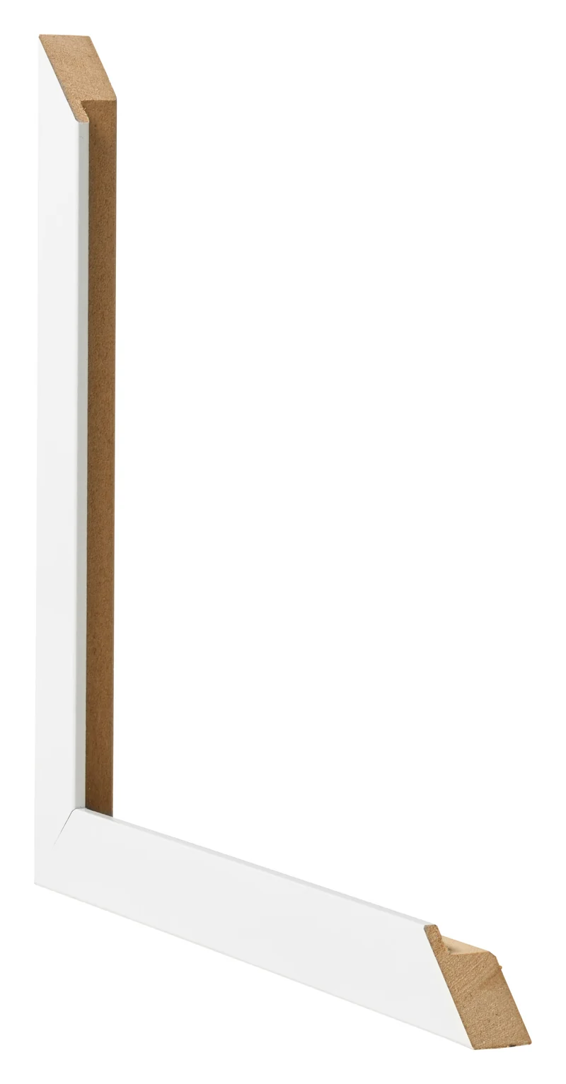 Bilderrahmen 56x71 cm - Weiß Hochglanz - MDF - Bologna