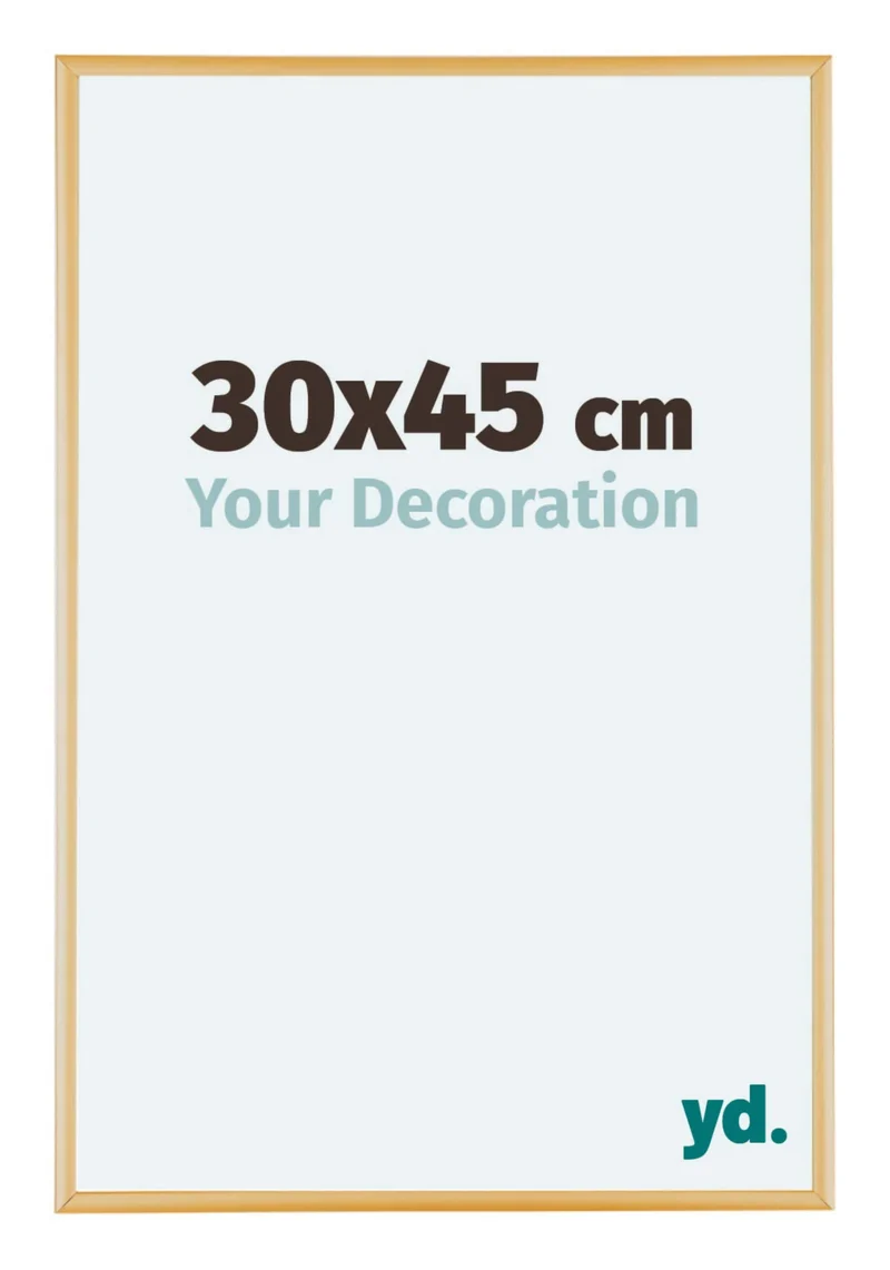 Bilderrahmen 30x45 cm - Gold Vintage - Aluminium - Kent