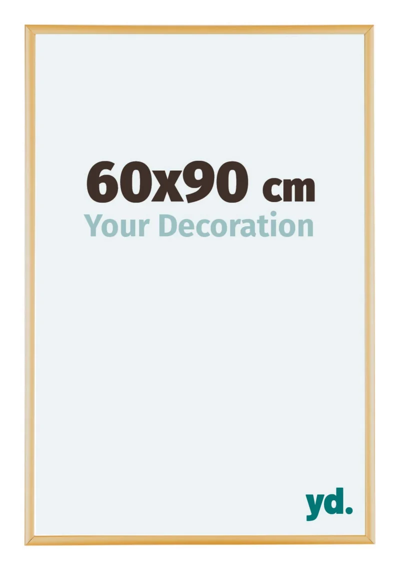 Bilderrahmen 60x90 cm - Gold Vintage - Aluminium - Kent