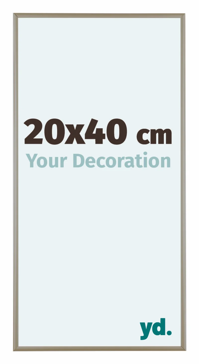 Bilderrahmen 20x40 cm - Champagner - Aluminium - Kent