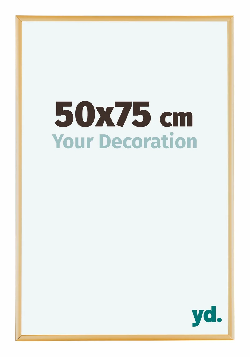 Bilderrahmen 50x75 cm - Gold Vintage - Aluminium - Kent