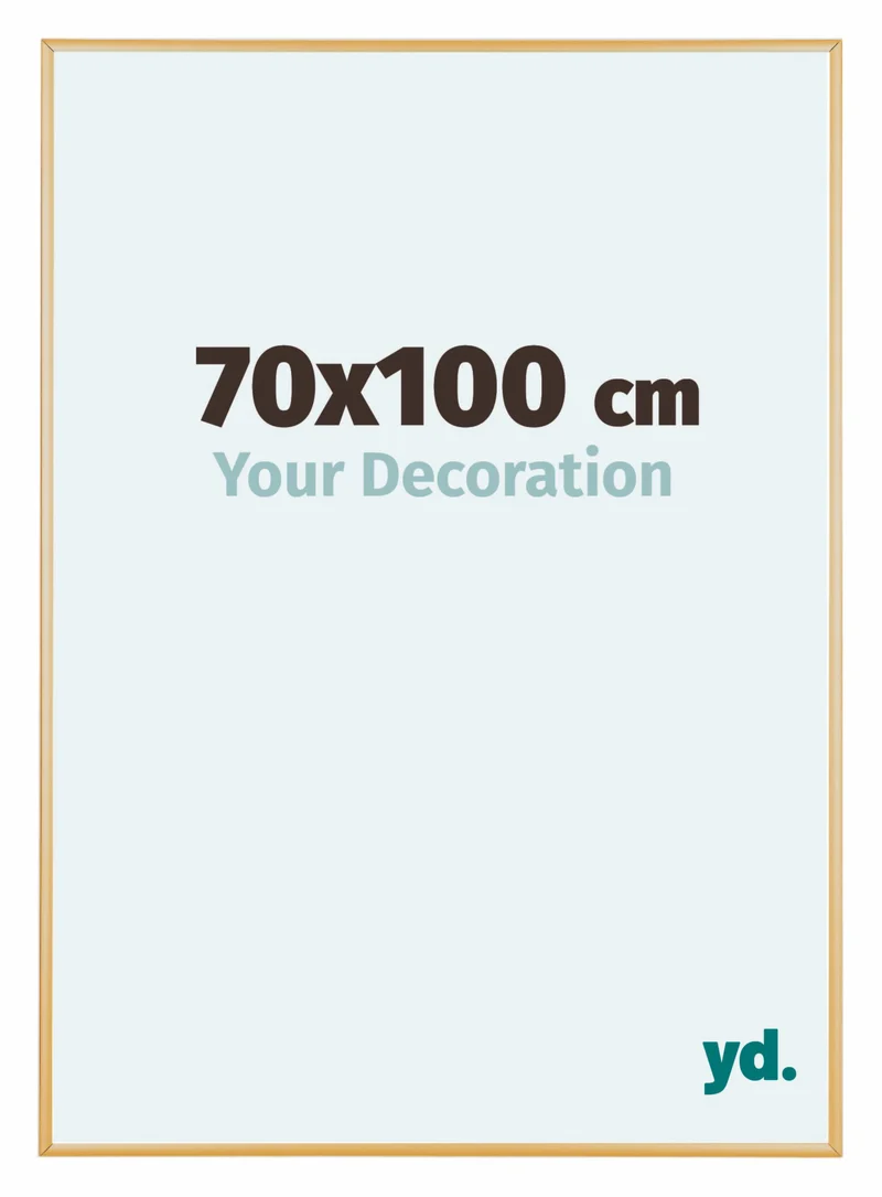 Bilderrahmen 70x100 cm - Gold Vintage - Aluminium - Kent