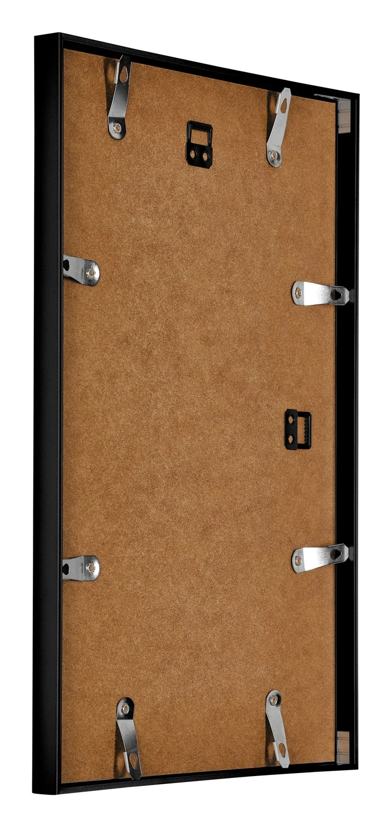 Bilderrahmen 60x90 cm - Schwarz Hochglanz - Aluminium - Kent
