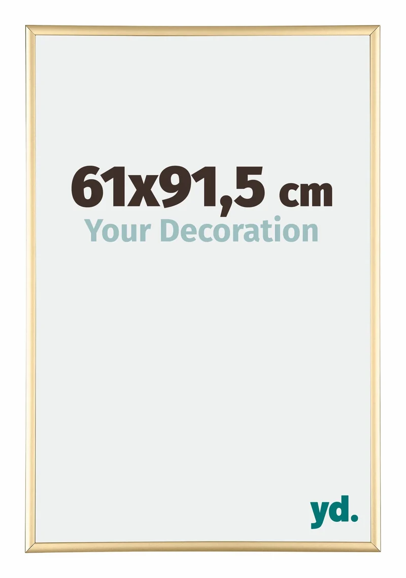 Bilderrahmen 61x91,5 cm - Gold Vintage - Aluminium - Kent