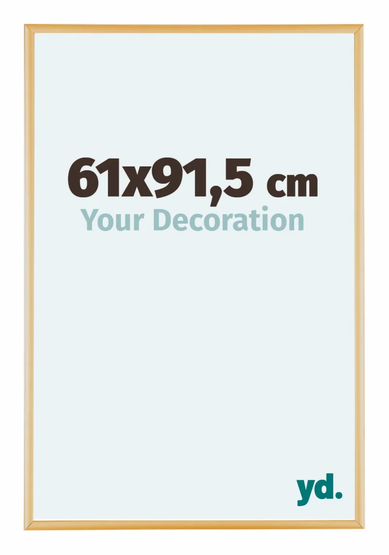 Bilderrahmen 61x91,5 cm - Gold Vintage - Aluminium - Kent
