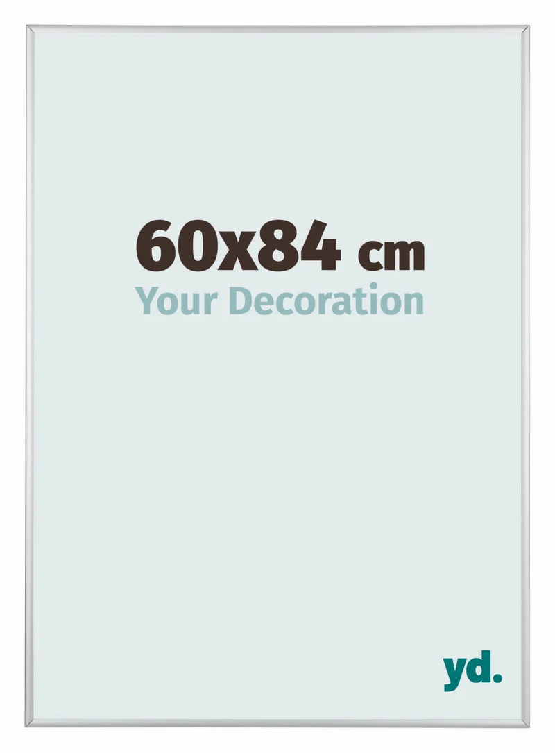 Bilderrahmen 60x84 cm - Silber Matt - Aluminium - Kent