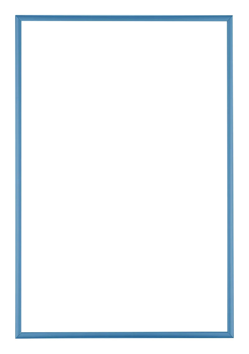 Bilderrahmen 32x45 cm - Stahl Blau - Aluminium - Kent