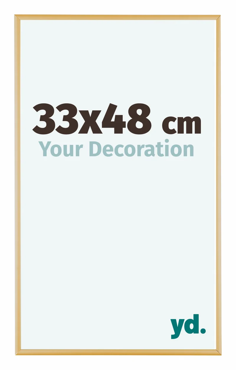 Bilderrahmen 33x48 cm - Gold Vintage - Aluminium - Kent