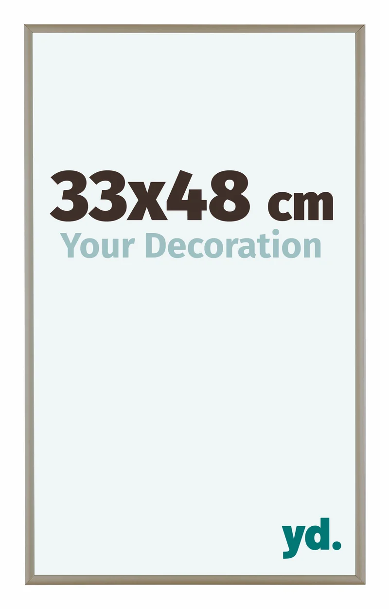 Bilderrahmen 33x48 cm - Champagner - Aluminium - Kent