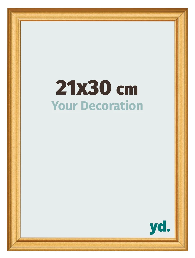 Bilderrahmen 21x30 cm - Gold Matt - MDF - Lazio
