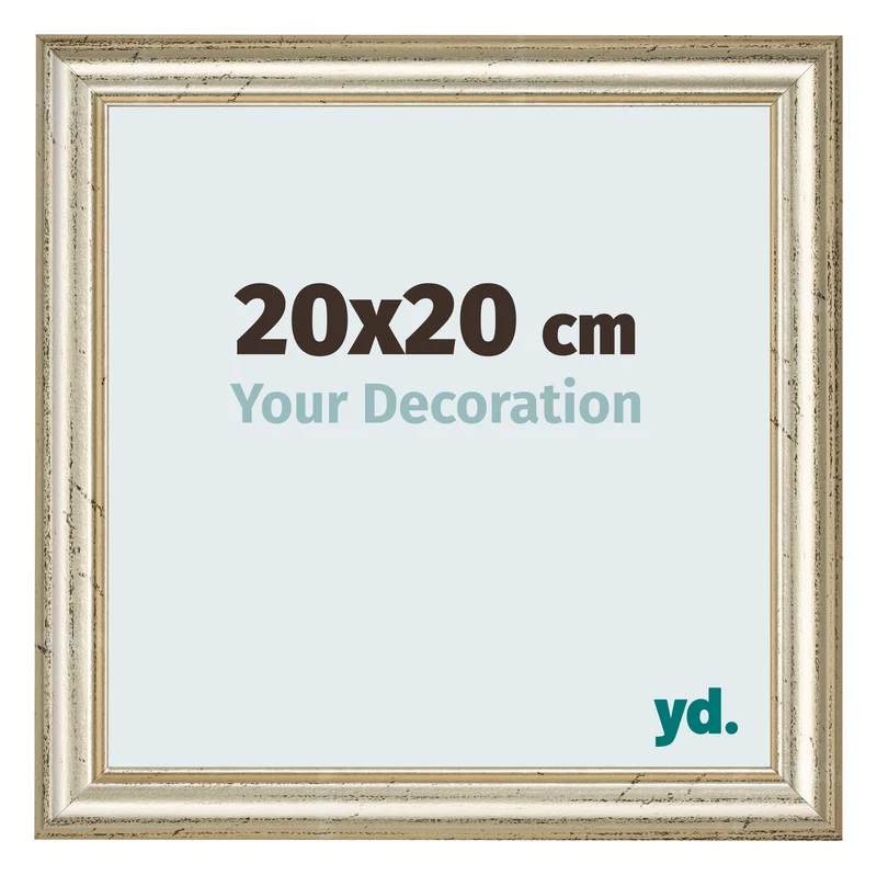 Bilderrahmen 20x20 cm - Metallglanz - MDF - Lazio