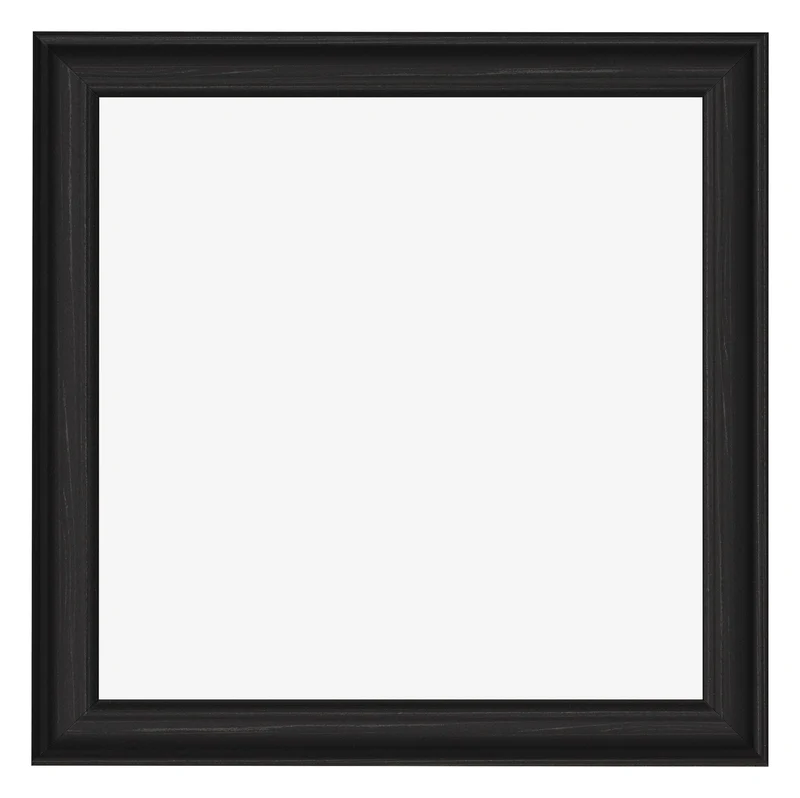 Bilderrahmen 35x35 cm - Schwarz Gemasert - MDF - Lazio