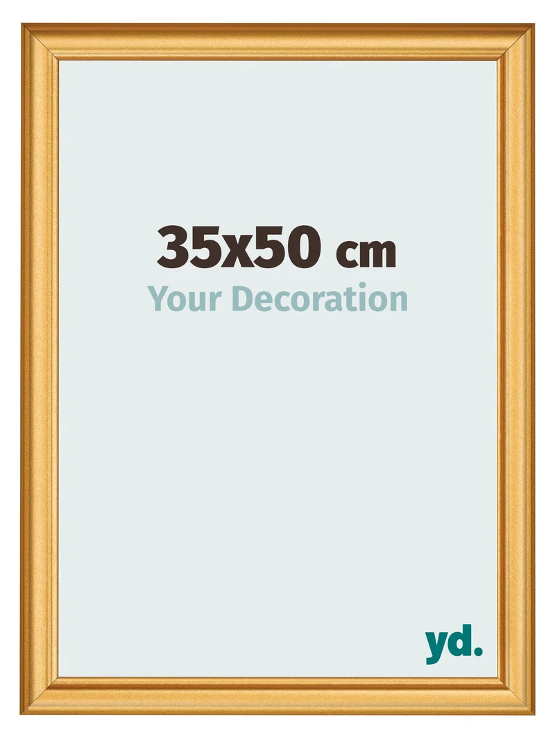 Bilderrahmen 35x50 cm - Gold Matt - MDF - Lazio