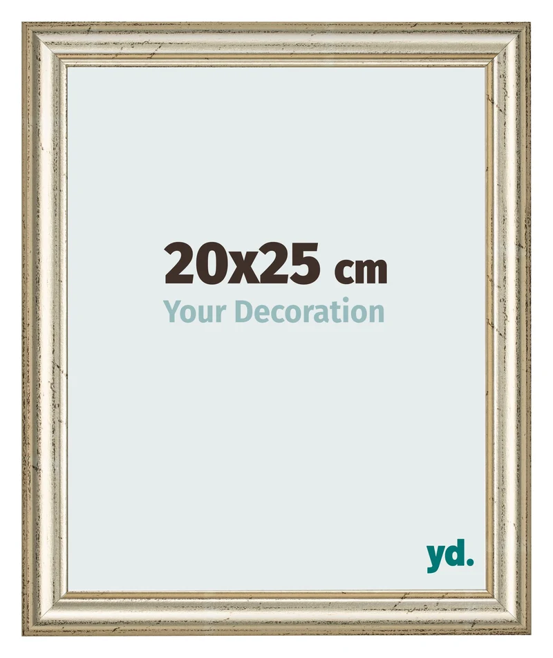 Bilderrahmen 20x25 cm - Metallglanz - MDF - Lazio