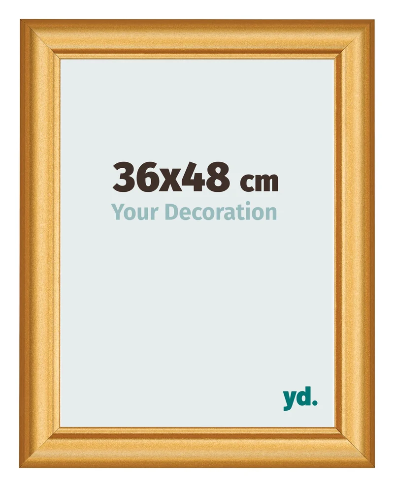 Bilderrahmen 36x48 cm - Gold Matt - MDF - Lazio