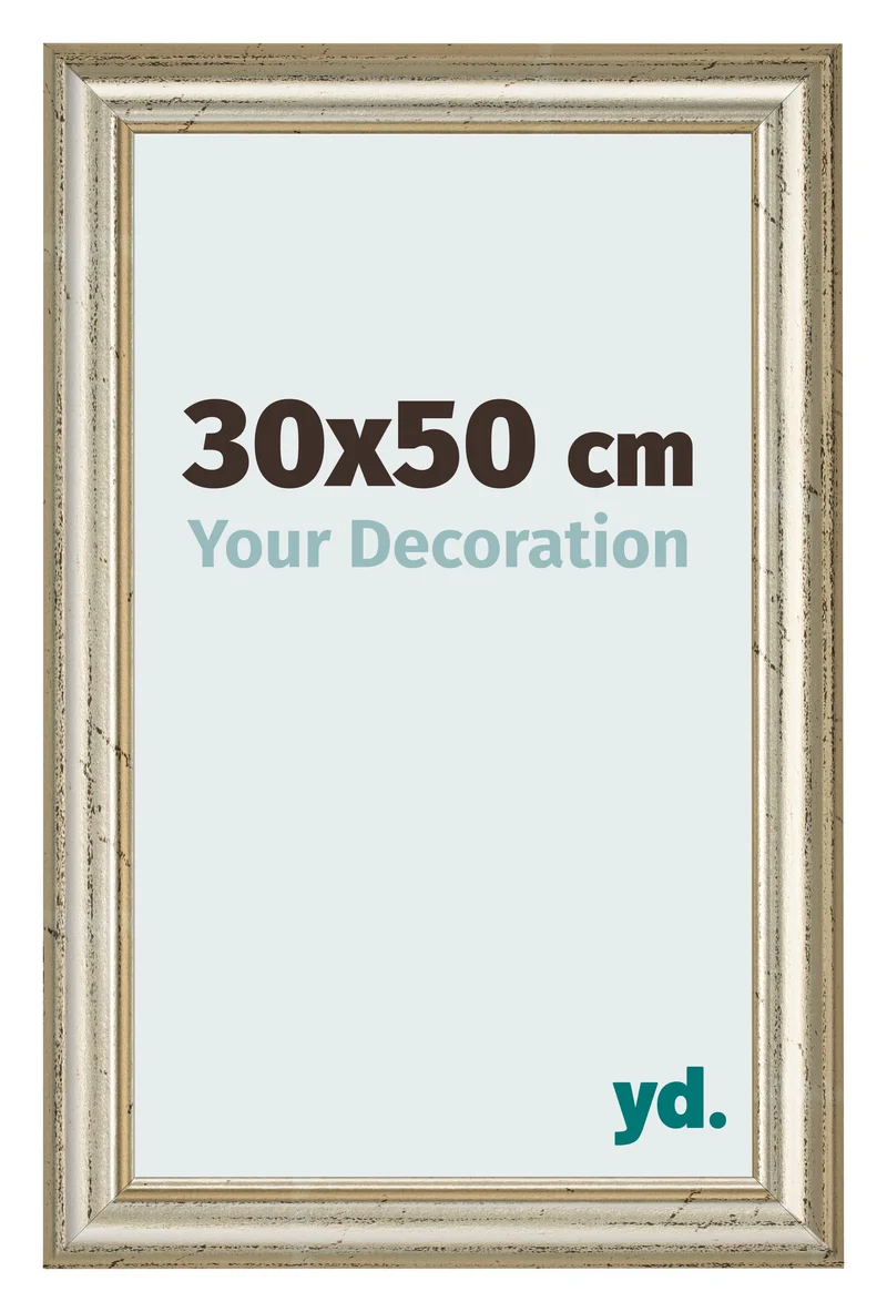 Bilderrahmen 30x50 cm - Metallglanz - MDF - Lazio