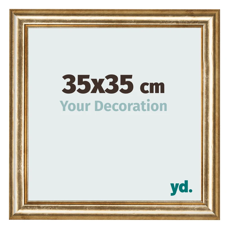 Bilderrahmen 35x35 cm - Gold Antik - MDF - Lazio