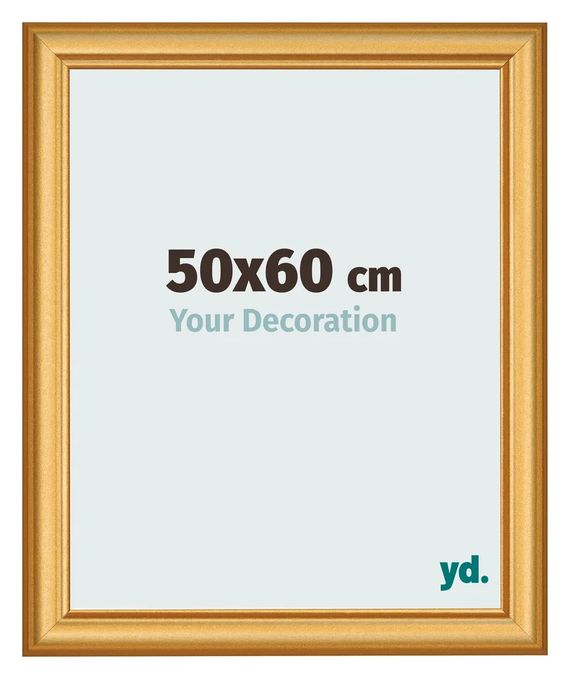 Bilderrahmen 50x60 cm - Gold Matt - MDF - Lazio