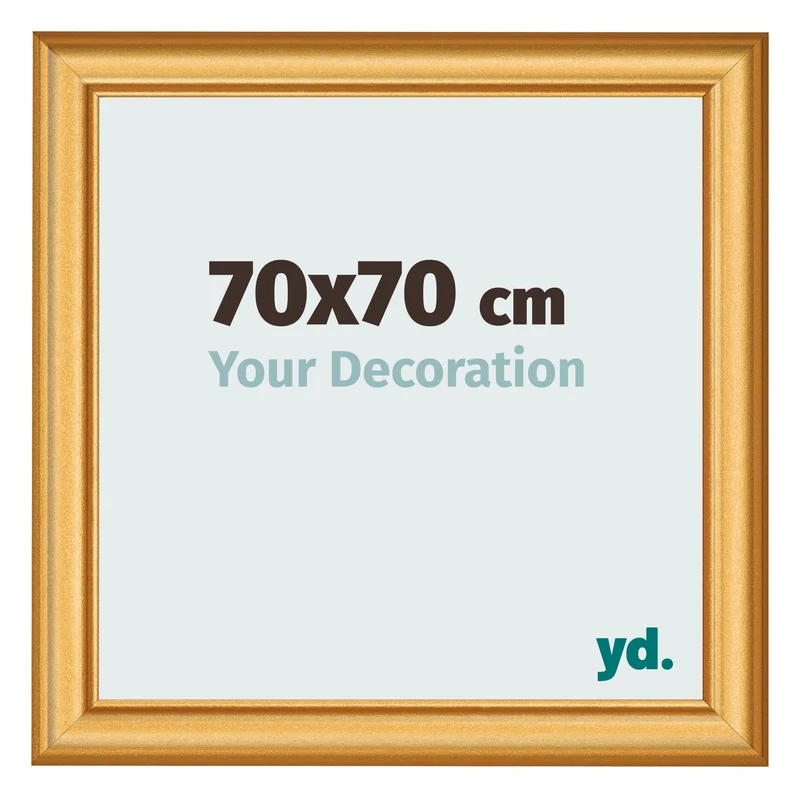 Bilderrahmen 70x70 cm - Gold Matt - MDF - Lazio