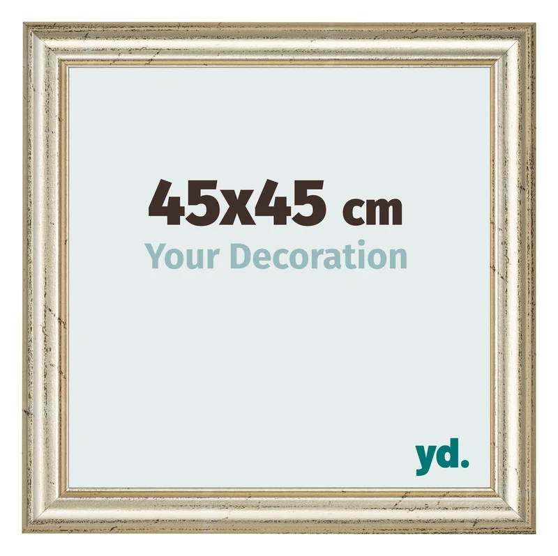 Bilderrahmen 45x45 cm - Metallglanz - MDF - Lazio