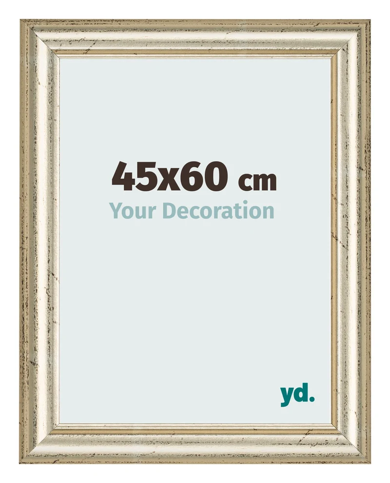 Bilderrahmen 45x60 cm - Metallglanz - MDF - Lazio
