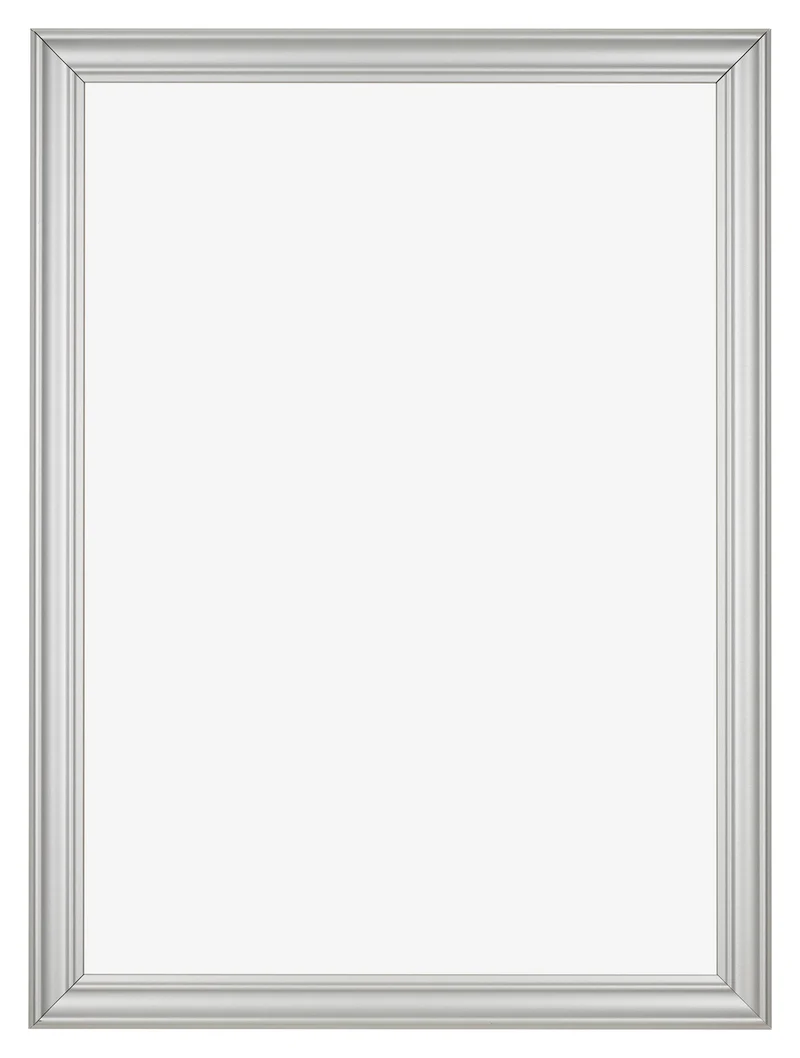 Bilderrahmen 30x42 cm - Silber Matt - MDF - Lazio