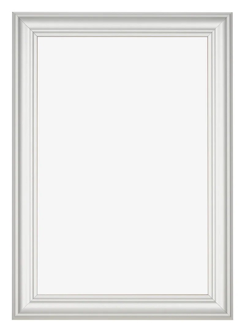Bilderrahmen 50x75 cm - Weiß Gemasert - MDF - Lazio