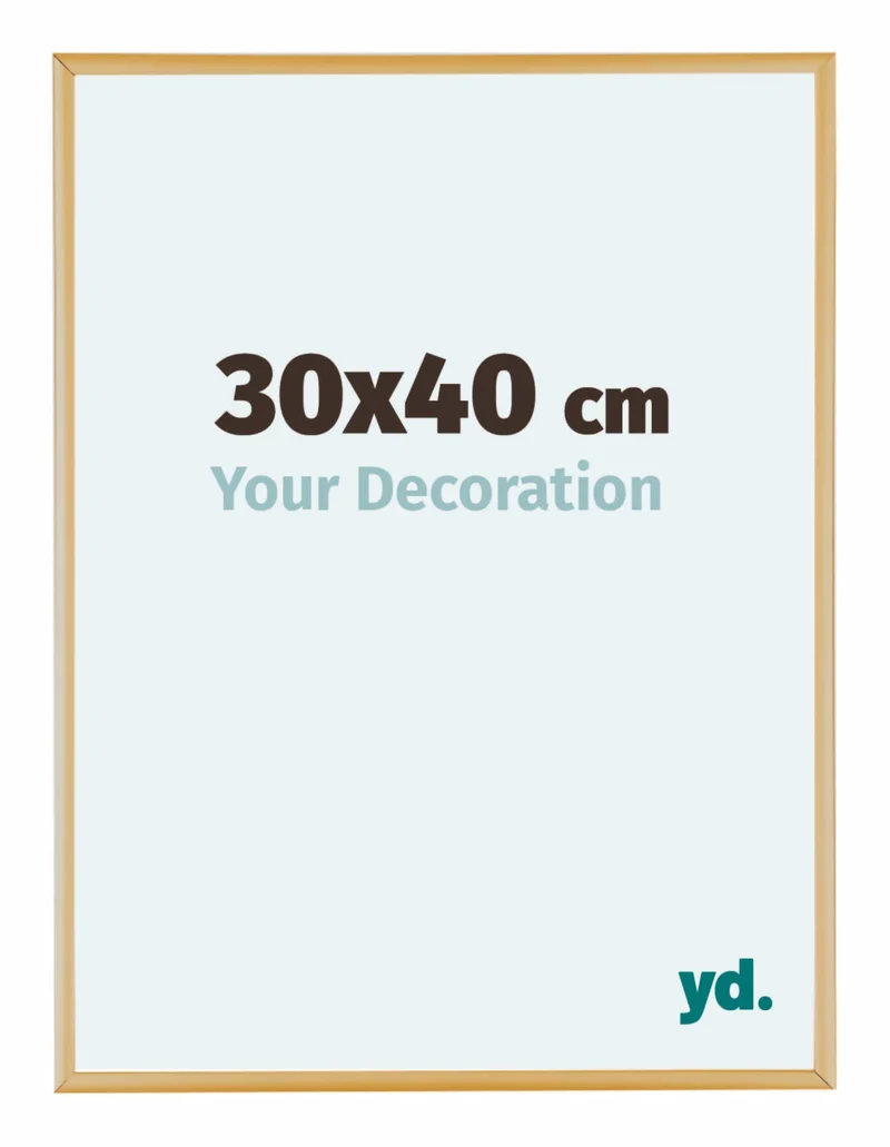 Bilderrahmen 30x40 cm - Gold Vintage - Aluminium - Kent