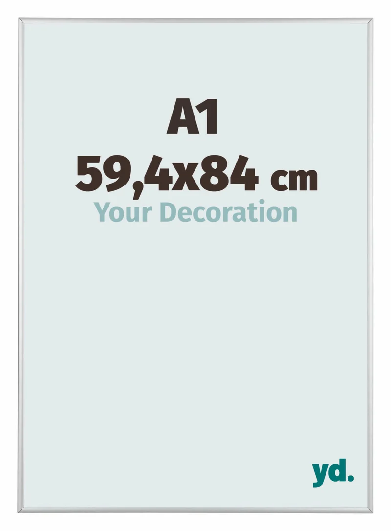 Bilderrahmen A1 - 59,4x84 cm - Silber Matt - Aluminium - Kent