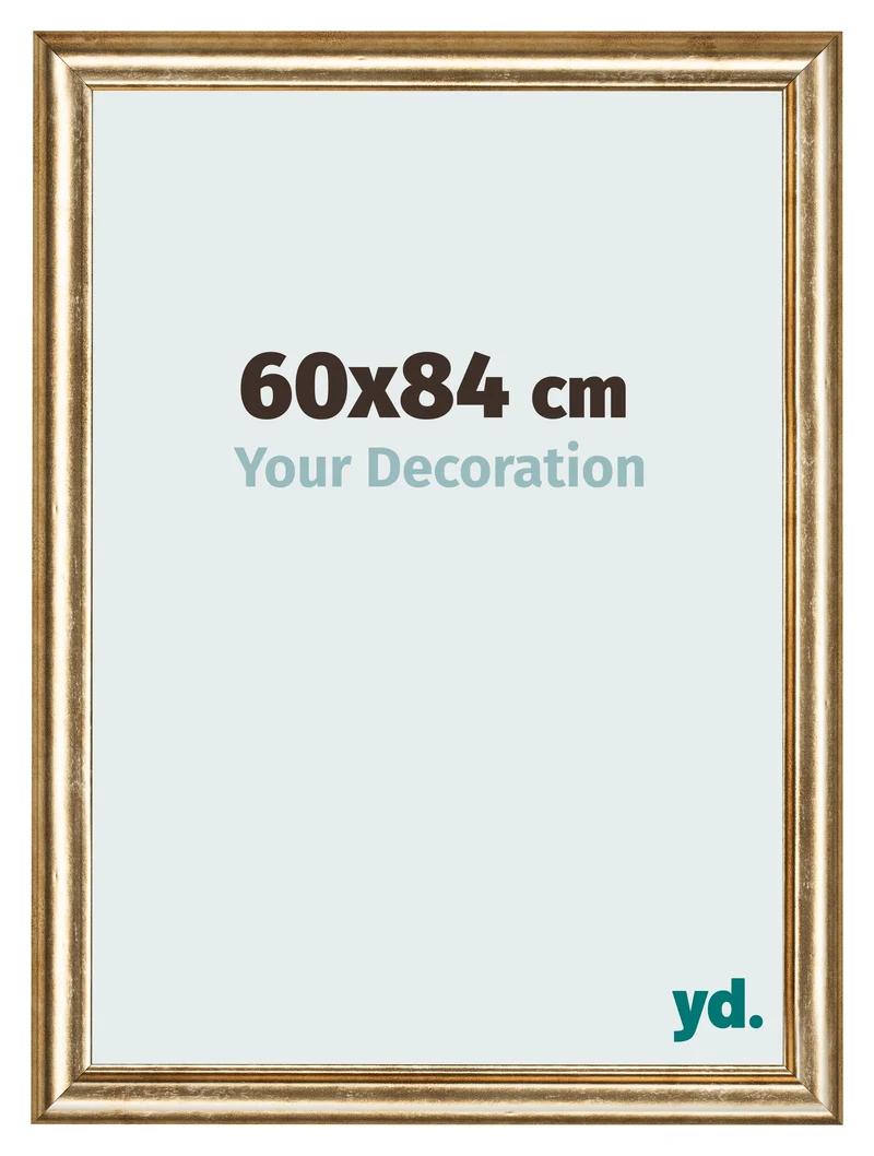 Bilderrahmen 60x84 cm - Gold Antik - MDF - Lazio