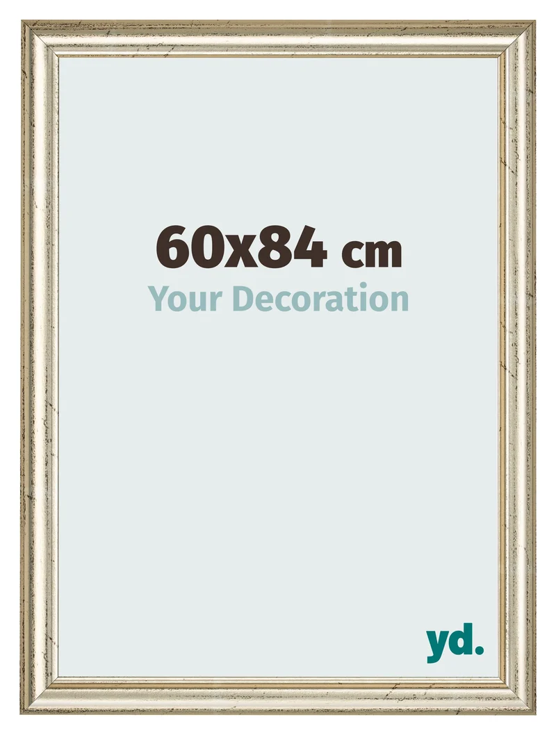Bilderrahmen 60x84 cm - Metallglanz - MDF - Lazio