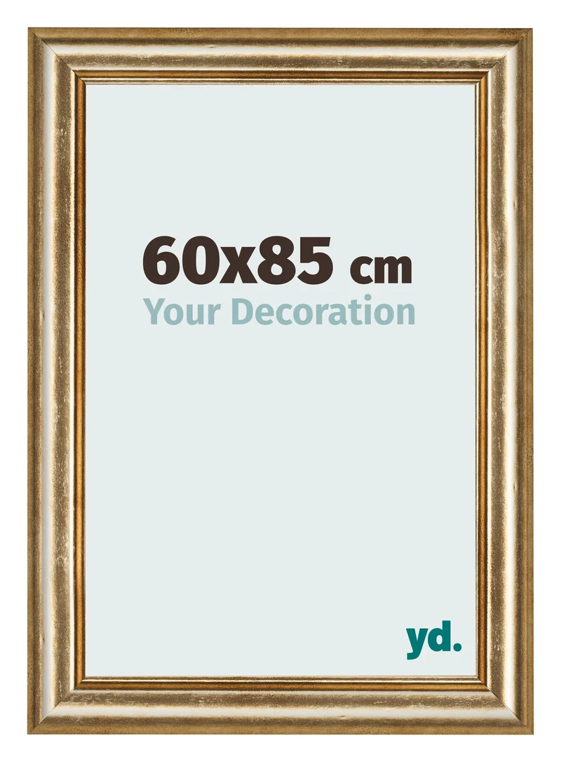 Bilderrahmen 60x85 cm - Gold Antik - MDF - Lazio