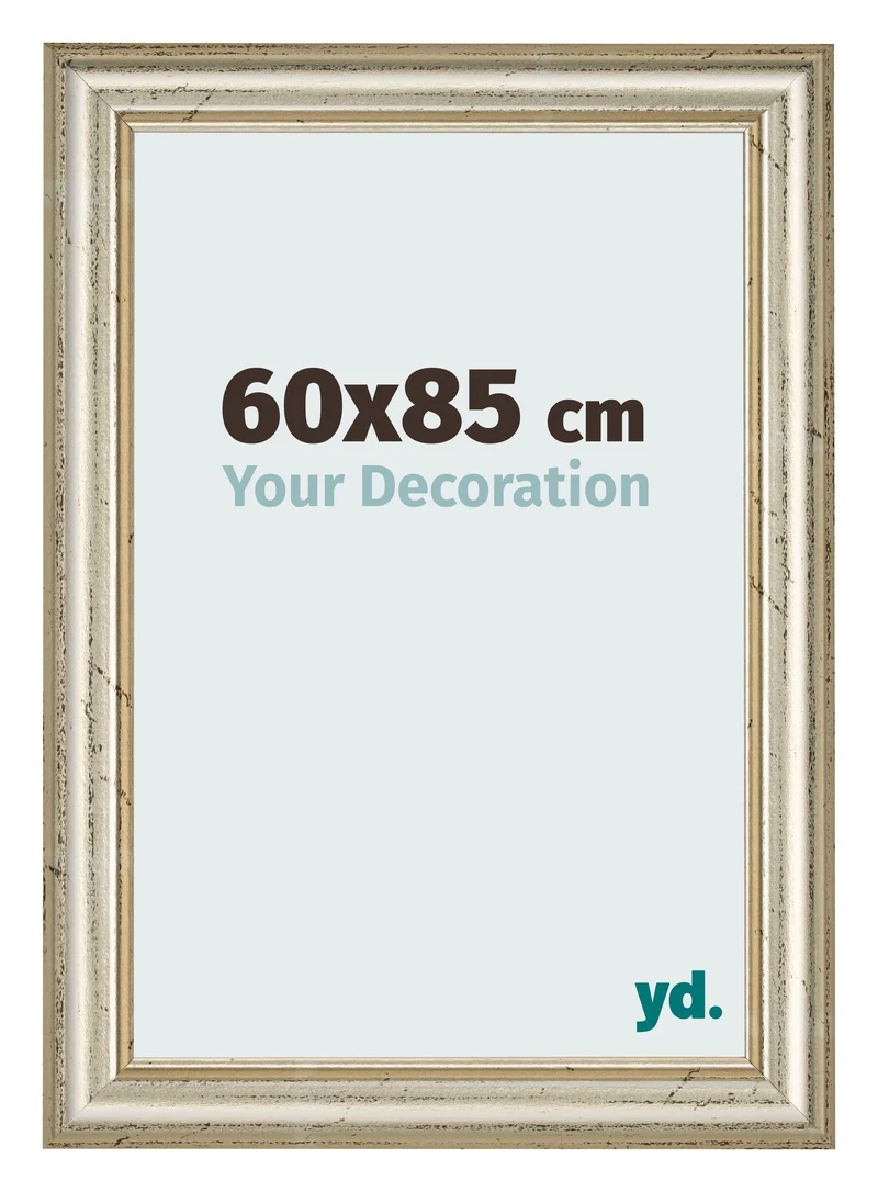 Bilderrahmen 60x85 cm - Metallglanz - MDF - Lazio